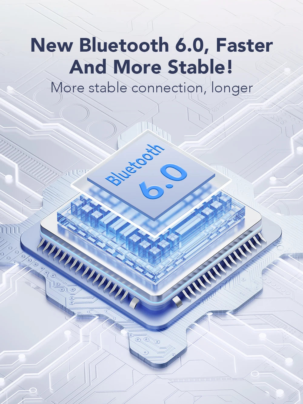 Wireless AI Translator Earbuds – Bluetooth 6.0 Waterproof with Long Battery Life